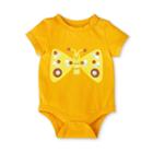 Baby Butterfly Print Shoulder Button Short Sleeve Bodysuit - Christian Robinson X Target Yellow Newborn