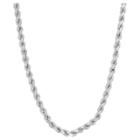 Tiara Sterling Silver 18 Rope Chain Necklace, Size: