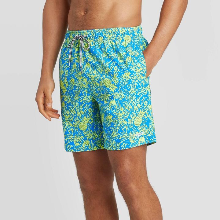 Speedo Men's 8 Pineapple Volley Swim Shorts - Blue