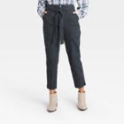 Women's High-rise Tapered Cropped Pants - Universal Thread Dark Gray