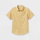 Boys' Woven Button-down Short Sleeve Shirt - Cat & Jack Yellow