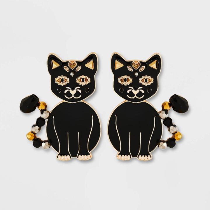 Sugarfix By Baublebar 'good Omen' Statement Earrings - Black