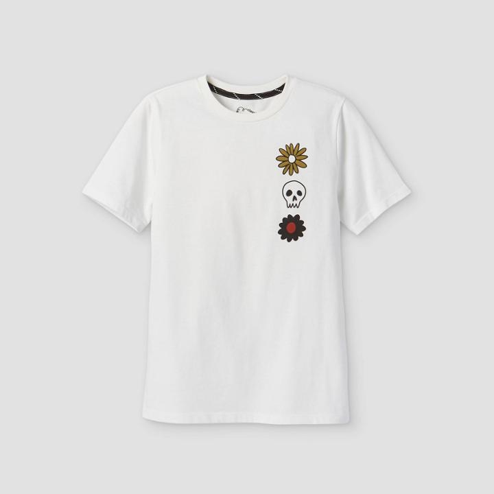 Boys' 90's Icon 'stay Real' Graphic Short Sleeve T- Shirt - Art Class White