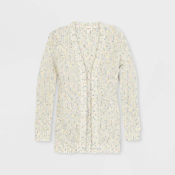 Girls' Neps Short Open Cardigan - Cat & Jack Cream