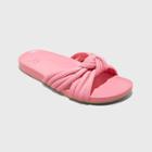 Women's Silvie Slide Sandals - A New Day Pink