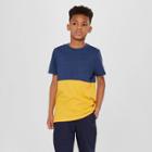 Boys' Short Sleeve T-shirt - Cat & Jack Navy/yellow (blue/yellow)