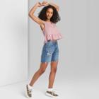 Women's Peplum V-neck Tank Top - Wild Fable Pink