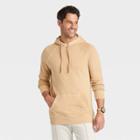 Men's Standard Fit Hooded Sweatshirt - Goodfellow & Co Hickory Tan