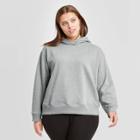 Women's Plus Size Hooded All Day Fleece Sweatshirt - A New Day Gray