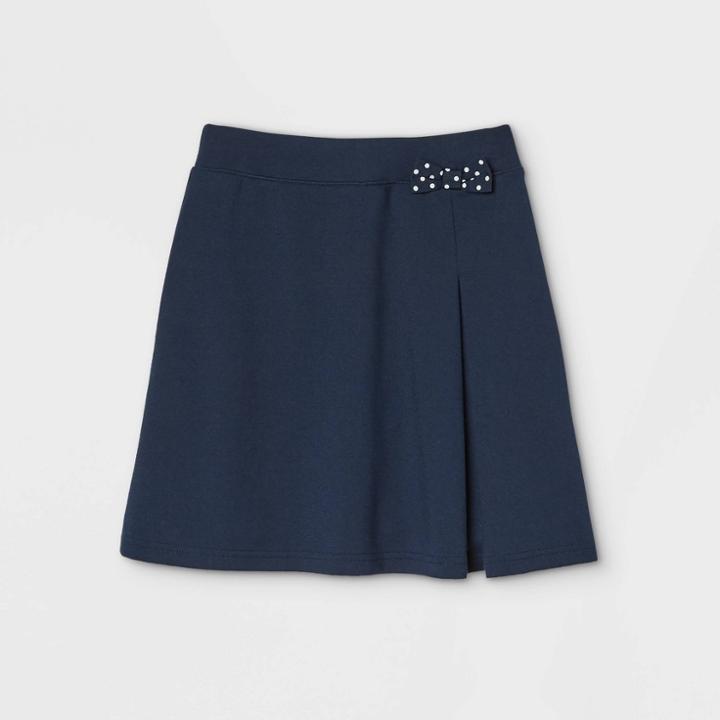Girls' Stretch Uniform Knit Skorts - Cat & Jack Blue