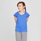 Girls' Ruffle Performance T-shirt - C9 Champion Blue Heather