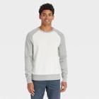 Men's Regular Fit Crewneck Pullover Sweater - Goodfellow & Co Stucco Raglan