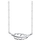 Target Women's Sterling Silver Feather Station Necklace -