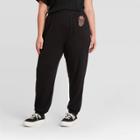 The Rolling Stones Women's Rolling Stones Plus Size Graphic Jogger Pants - Black