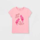 Girls' 'otter This World' Graphic Short Sleeve T-shirt - Cat & Jack Pink