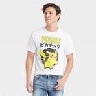 Men's Pokemon Pikachu Kanji Short Sleeve Graphic T-shirt - White