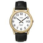Men's Timex Easy Reader Watch With Leather Strap - Gold/black T2h2919j