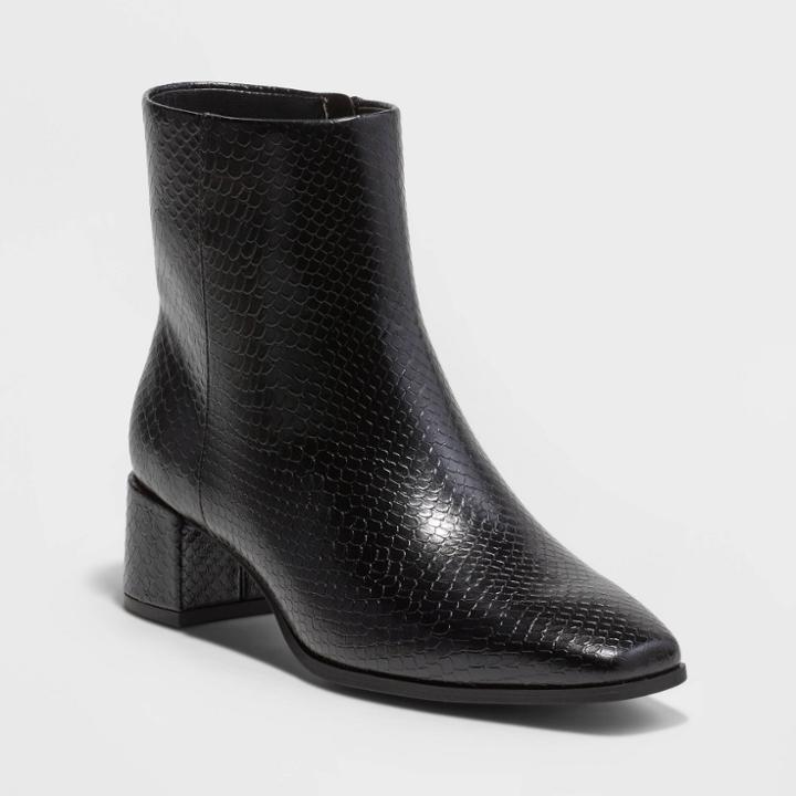 Women's Delilah Dress Boots - A New Day Black