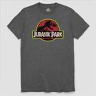 Men's Tall Jurassic Park Short Sleeve Graphic T-shirt Charcoal Heather