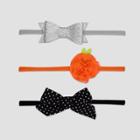 Baby Girls' 3pk Halloween Headwrap - Just One You Made By Carter's, Black