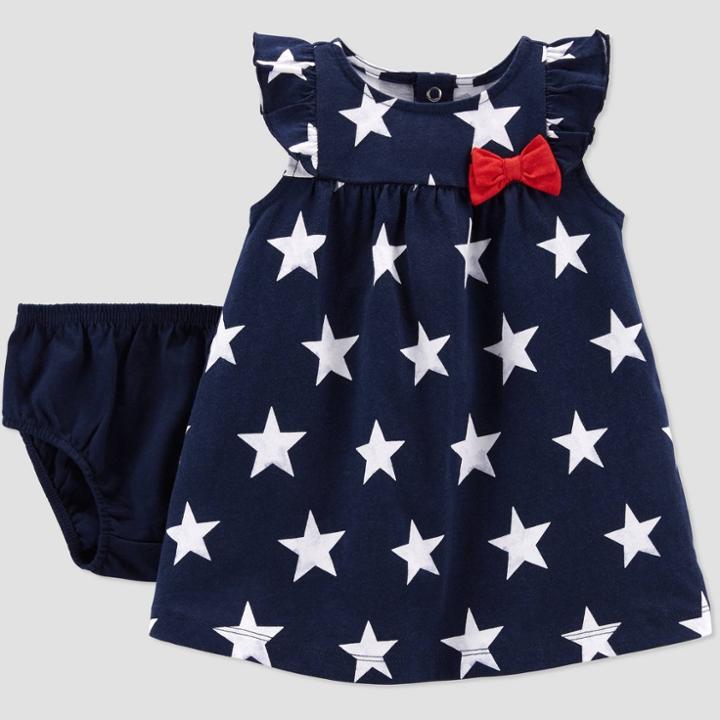 Baby Girls' Star Dress - Just One You Made By Carter's Navy