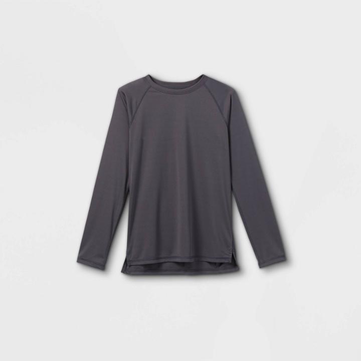 Boys' Long Sleeve Tech T-shirt - All In Motion Gray