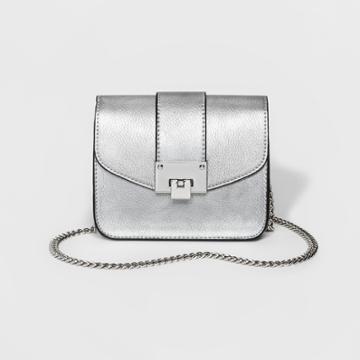 Women's Cesca Mini Crossbody Bag With Chain - Silver,