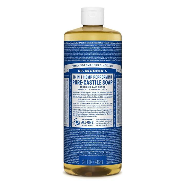 Dr. Bronner's 18-in-1 Hemp Pure-castile Soap - Peppermint