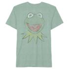 The Muppets Men's Kermit Walks T-shirt Kelly Green Snow Xlarge,