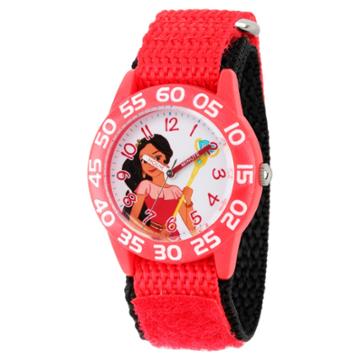 Girls' Disney Elena Of Avalor Red Plastic Time Teacher Watch - Red, Girl's