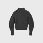 Women's Mock Turtleneck Pullover Sweater - Prologue Heather Gray