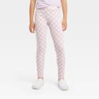 Girls' Checkered Leggings - Cat & Jack Violet