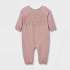 Grayson Collective Baby Girls' Solid Romper - Rose Pink