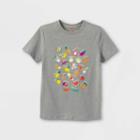 Boys' 'alphabet Foodie Infographic' Graphic Short Sleeve T-shirt - Cat & Jack Heather Gray