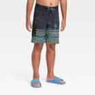 Boys' Striped Board Shorts - Art Class Green