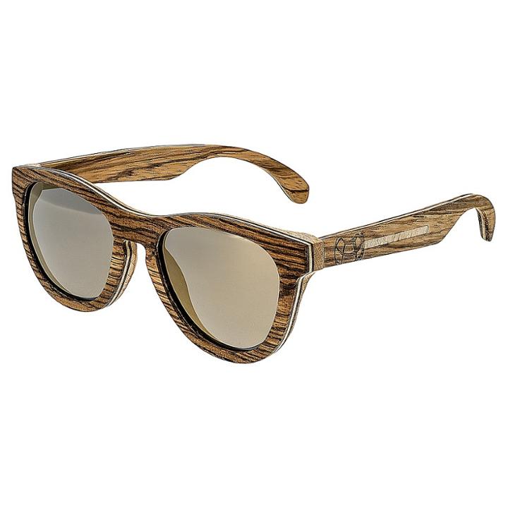 Earth Wood Goods Earth Wood Del Carmen Unisex Sunglasses - Beige, Beach Beige