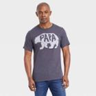 Mad Engine Men's Papa Bear Short Sleeve Graphic T-shirt - Heather Gray