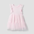 Toddler Girls' Short Sleeve Tulle Dress - Cat & Jack Pink