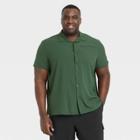 Men's Big & Tall Short Sleeve Adventure T-shirt - All In Motion Olive Green
