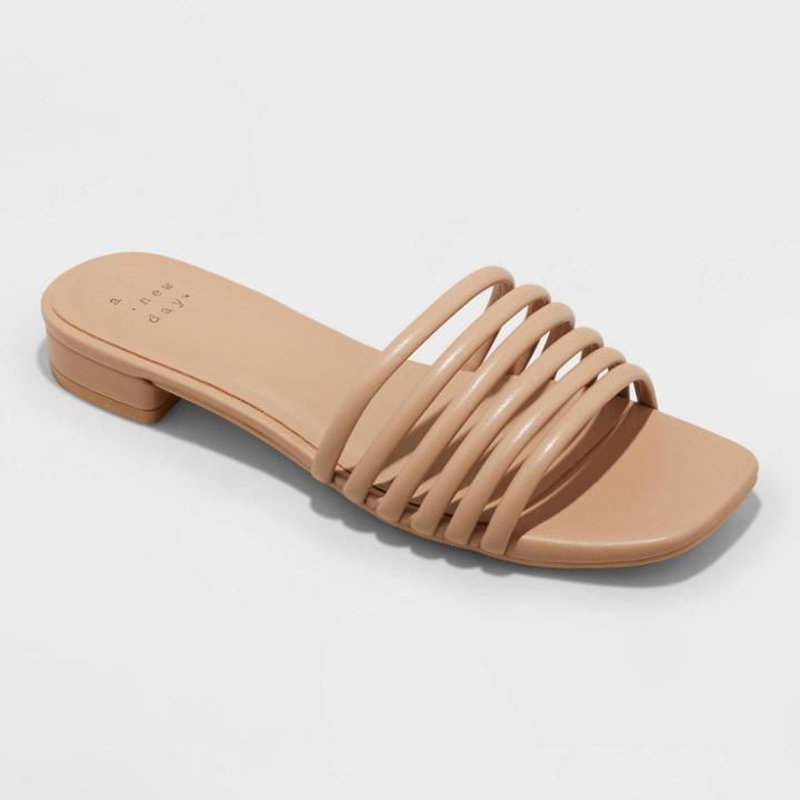 Women's Jane Dress Sandals - A New Day Tan