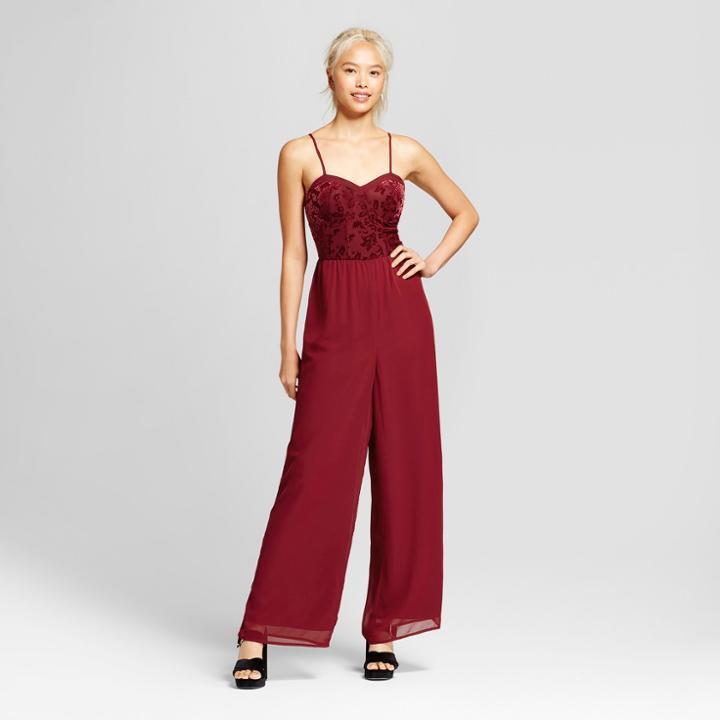 Women's Cup Jumpsuit - Xhilaration (juniors') Burgundy (red) Blazer