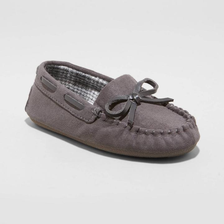 Toddler Boys' Carter Moccasin Slippers - Cat & Jack Gray