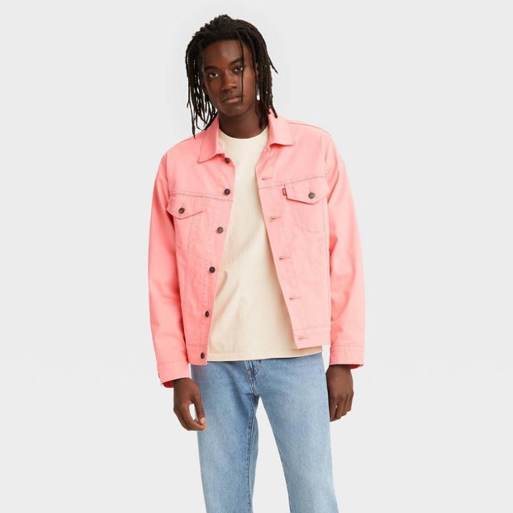 Levi's Men's Long Sleeve Trucker Jacket - Light Clay Pink