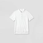 Men's Loose Fit Adaptive Polo Shirt - Goodfellow & Co White