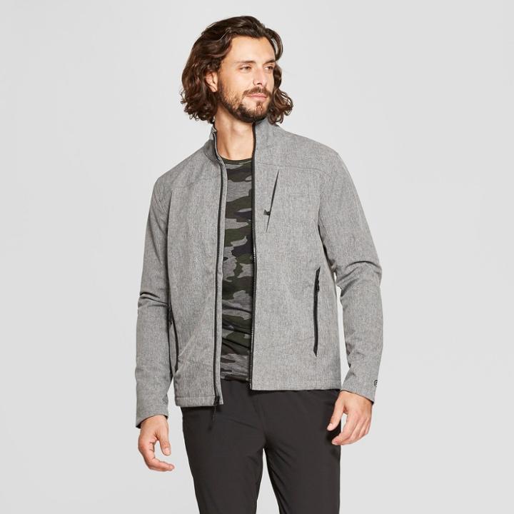Men's Woven Softshell Jacket - C9 Champion Black Heather