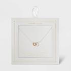 Distributed By Target Sterling Silver Linked Circle Necklace -