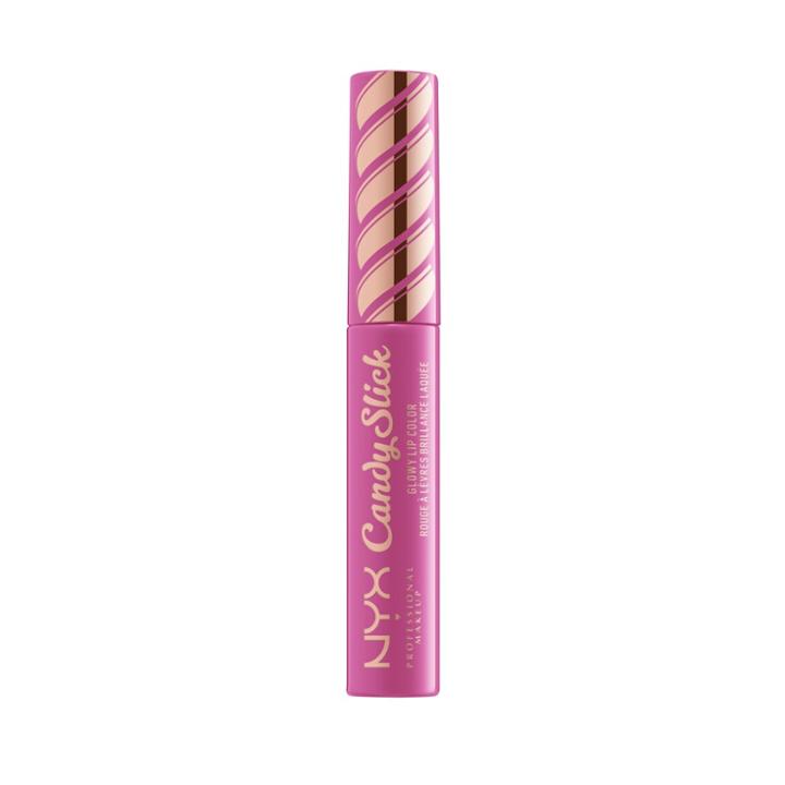 Nyx Professional Makeup Candy Slick Glowy Lip Color Birthday Sprinkles - 0.25 Fl Oz, Dusty Rose