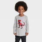 Toddler Boys' Printed Graphic Long Sleeve T-shirt - Cat & Jack Gray
