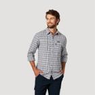 Wrangler Men's Plaid Button-down Shirt - Purple