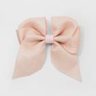 Girls' Textured Metallic Bow Clip - Cat & Jack Rose Gold